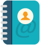 icon of address book